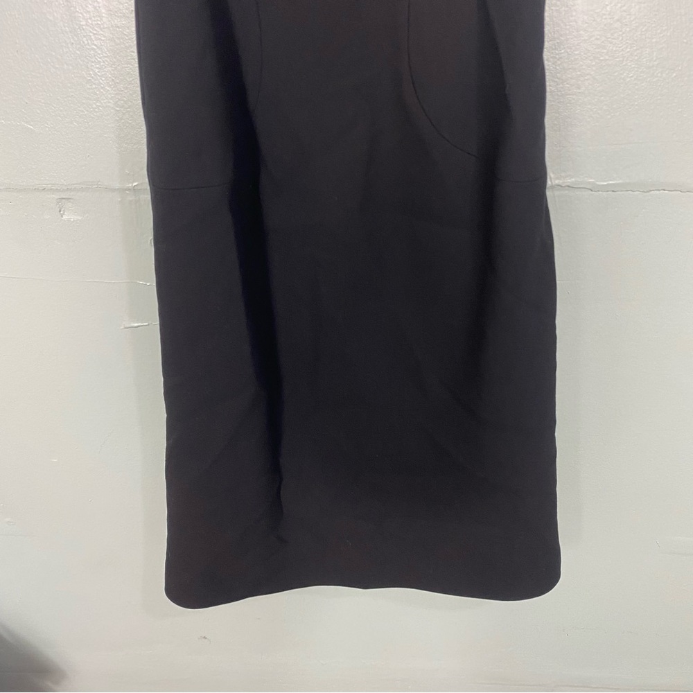 Alaia Black‎ Wool Front Button Sleeveless Dress Midi Sz 8 - Picture 3 of 6